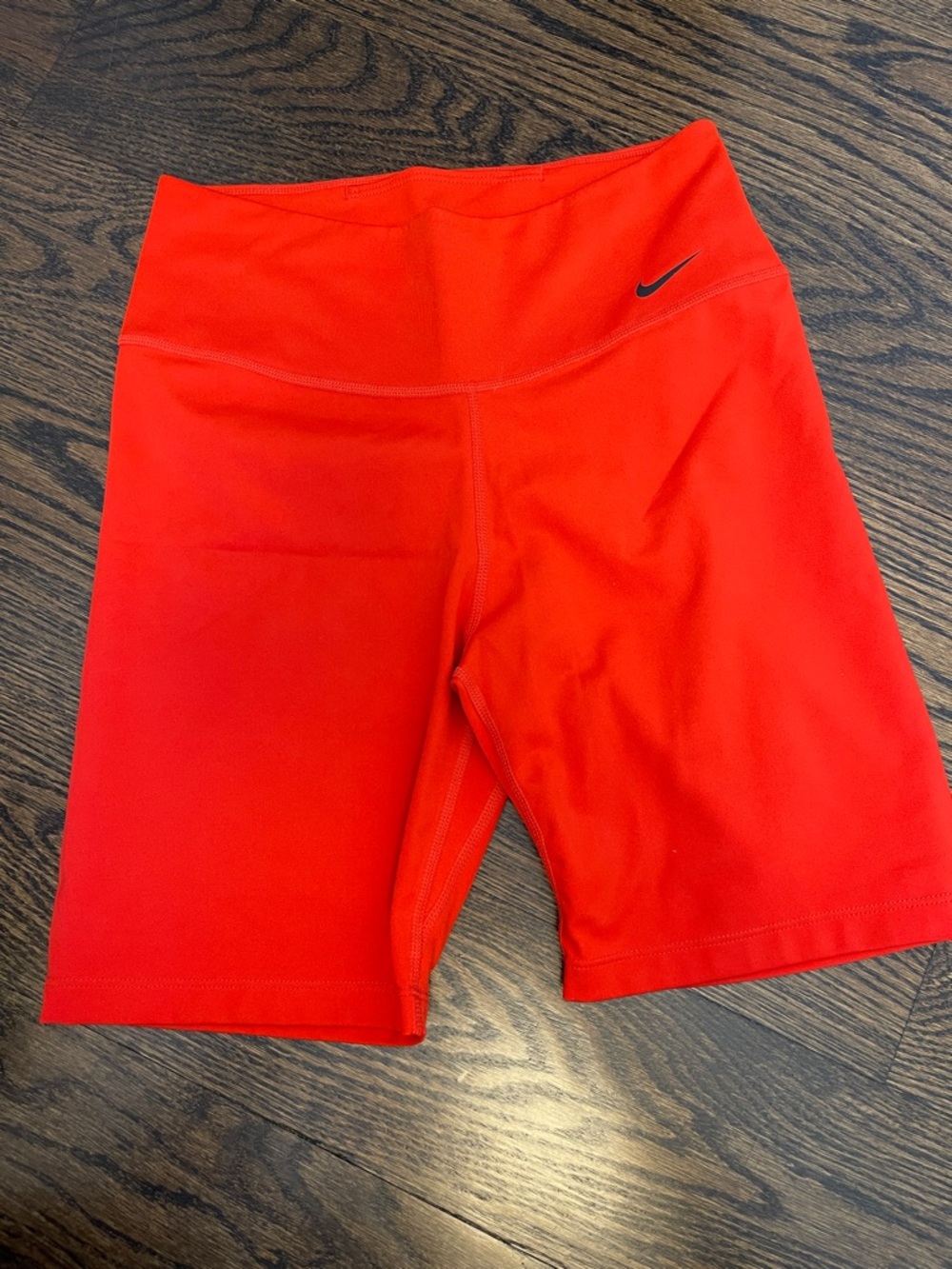 Nike Women’s Bright Red High-Rise Bike Shorts